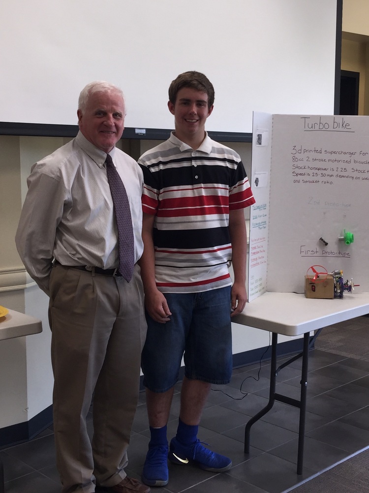 CNGC Student Presents Engineering Project to School Board