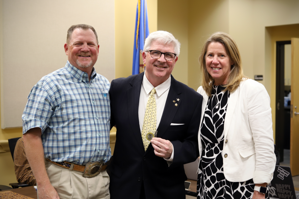 Frank Cooper Receives Sandite Coin of Excellence | Charles Page High School