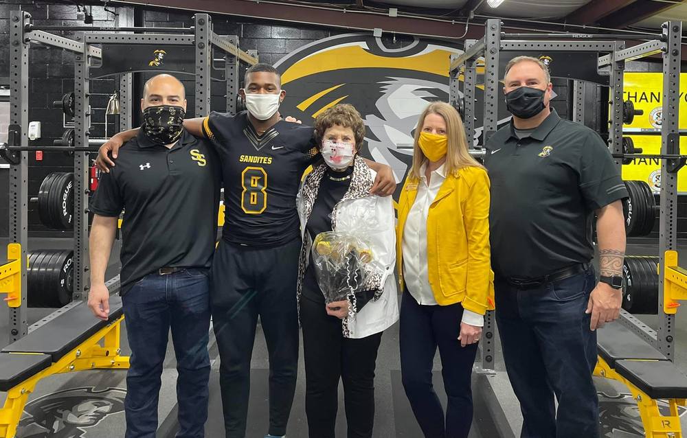 Football Weight Room Donation in Honor of Deceased Sandite Alumni
