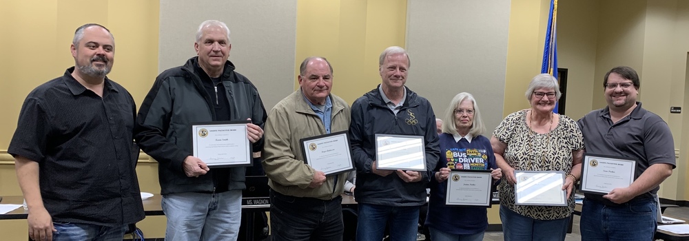 Renee Nance, Joanne Parker, Roger Anderson, Gary Dusina, Kevin Smith and Sean Parker Received the Sandite Pacesetter Award