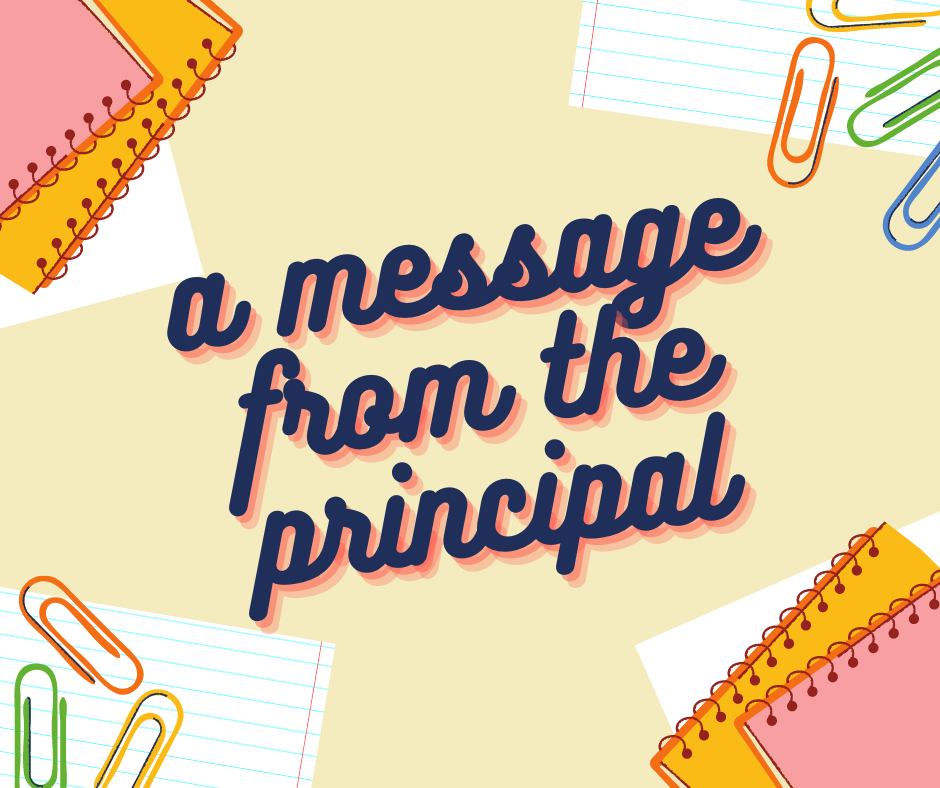 a message from the principal