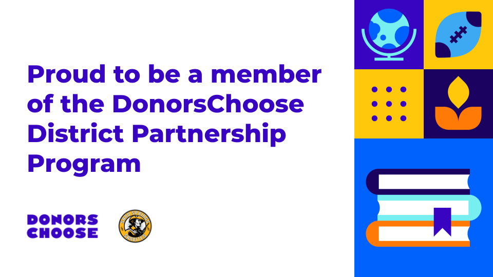 Proud to be a member of the DonorsChoose District Partnership Program