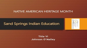 November is Native American Heritage Month