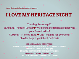 I Love My Heritage Night!