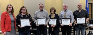 Supt. Durkee Surprised Board Members with Certificate of Appreciation at Board of Education Meeting