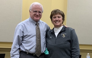 Shelli Brown Receives the Sandite Pin