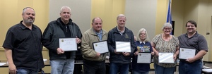 Renee Nance, Joanne Parker, Roger Anderson, Gary Dusina, Kevin Smith and Sean Parker Received the Sandite Pacesetter Award