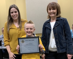 LANDON DURBUROW RECEIVES SANDITE SPIRIT AWARD